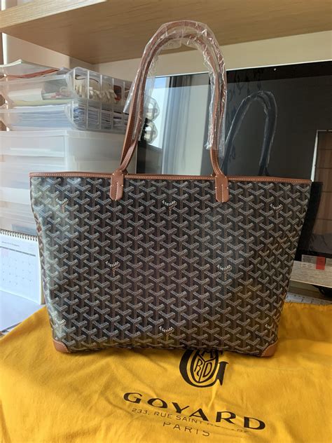 the real real goyard tote|authentic Goyard bag for sale.